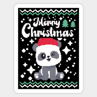 merry Christmas panda Magnet